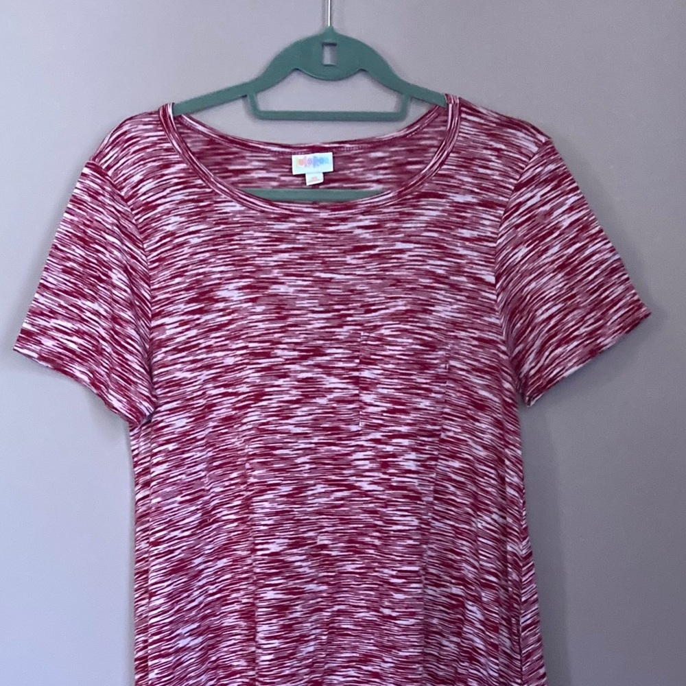 SALE LuLaRoe Carly Red Heather print Sz XS